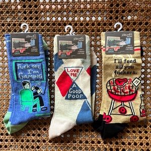 Three pair NEW BlueQ socks - NWT